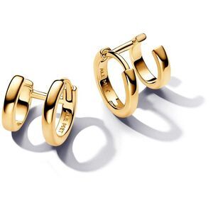 Pandora Double Huggie Hoop Earrings 14k gold plating